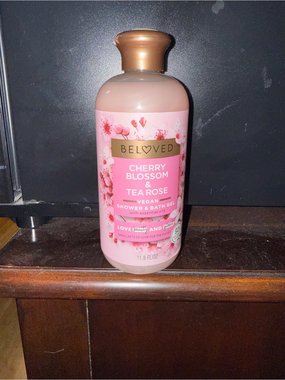 Beloved Cherry Blossom & Tea Rose Vegan Shower Gel — Pink